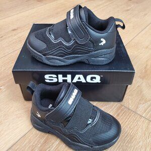 Shaq Posture Sneakers Baby Toddler Shoes Size 6 Black Slip On Hook & Loop School